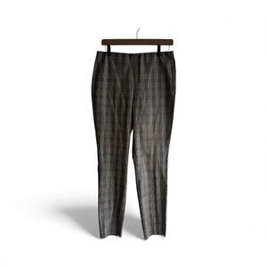 Rag & Bone Women’s Size 12 Simone Gray Plaid Ankle Pants Hidden Zipper Pink
